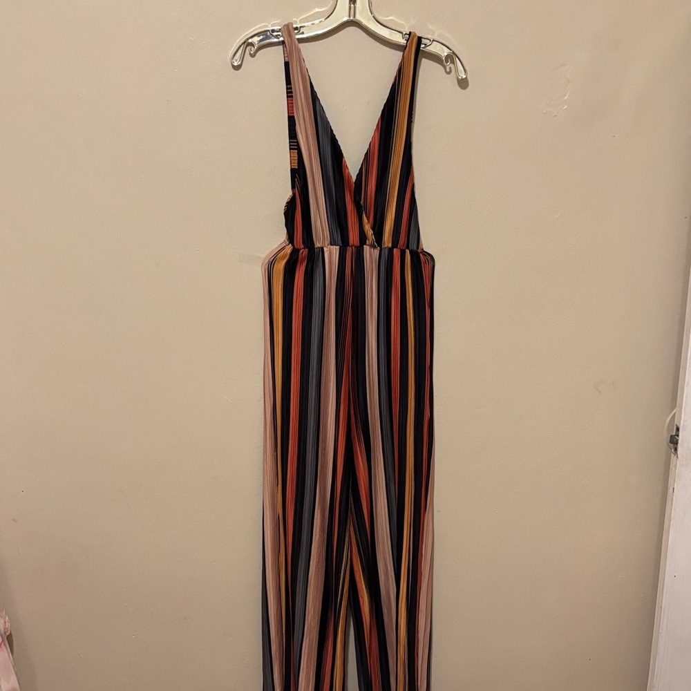 The Vintage Shop Vibrant Striped Jumpsuit